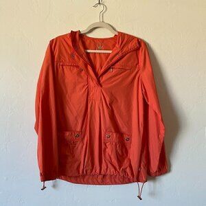 Chico's Zenergy Coral Popover Hooded Wind Jacket Size 0 (XS)